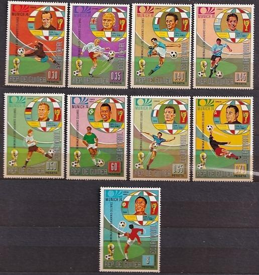 Rovníková Guinea, MS ve fotbale, Německo 1974, slavní fotbalisté, - Známky