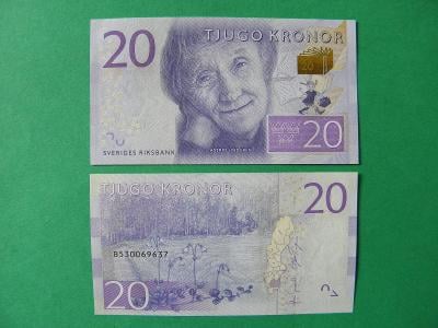 20 Kronor ND(2015) Sweden - P69a - UNC - /L57/