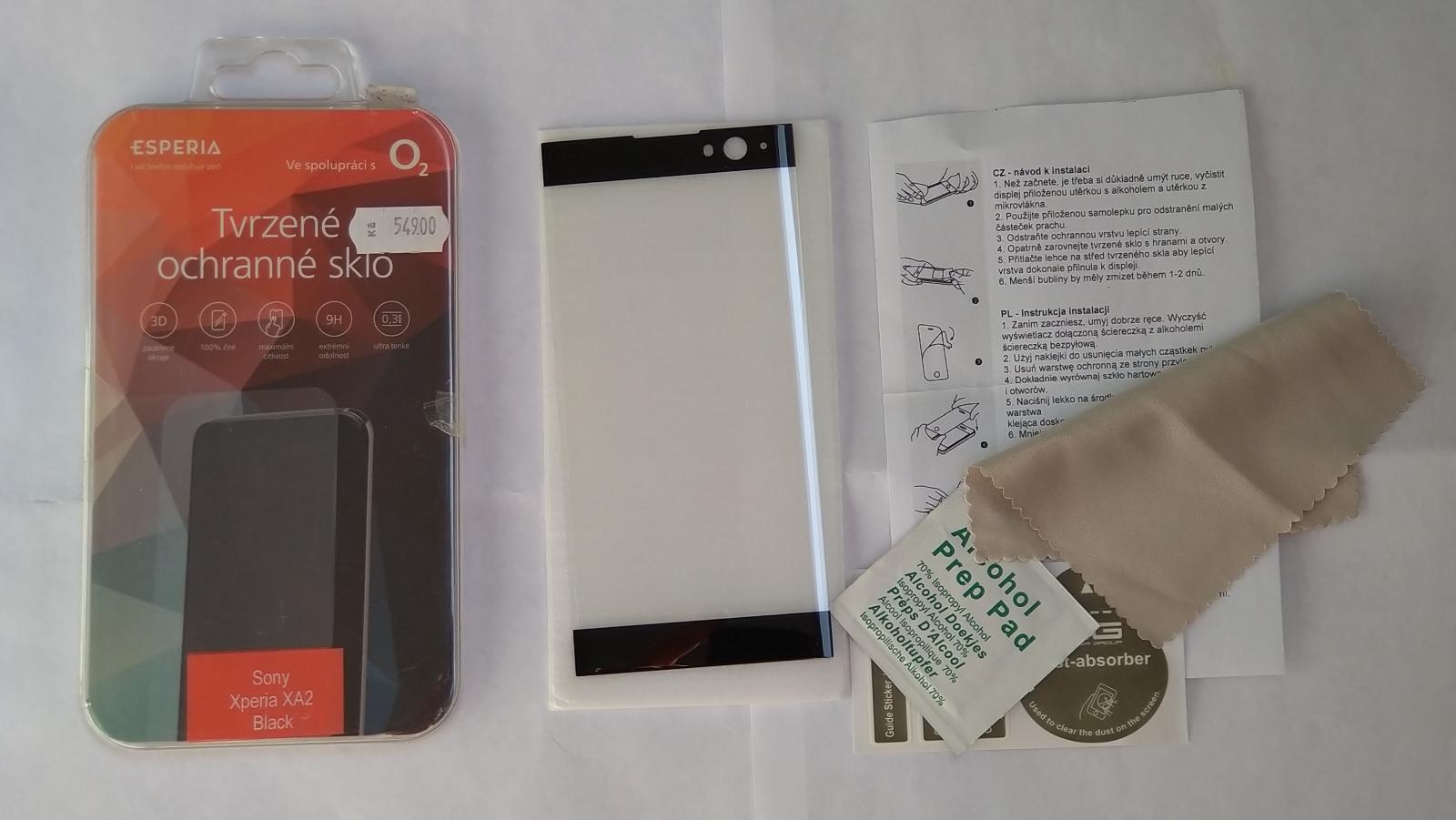 Tvrdené ochranné sklo pre Sony Xperia XA2 Čierna - undefined