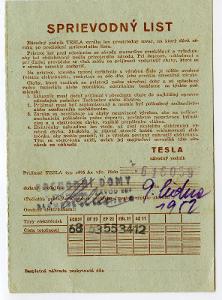 TESLA-sprievodný list-přehled elektronek-1952