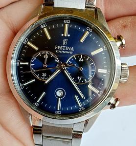 Luxusní masivní hodinky FESTINA Quartz nenošené TOP STAV