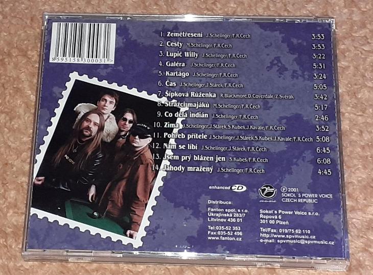 CD - Zemětřesení - Živě (Brichta,Henych,Doležal,Smetáček) (2001) - Hudba na CD