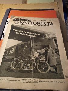 ČASOPIS MOTORISTA  AUTO MOTO VETERÁN MOTOCYKLY REKLAMY 1931