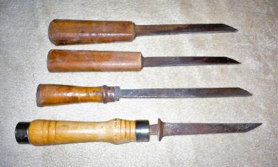 Starožitné značené soustružnické nože