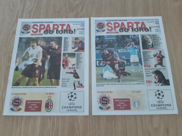 Programy Sparta- Liga mistrů 2003/2004