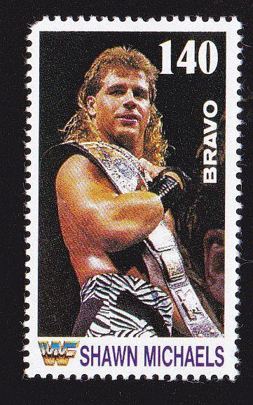 Známka časopisu BRAVO s wrestling zápasníkem - Shawn Michaels