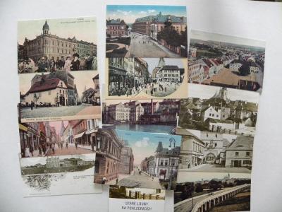 Louny    na starých pohlednicích     soubor  12 kusů 