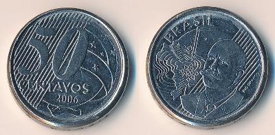 Brazílie 50 centavos 2006 sbírková
