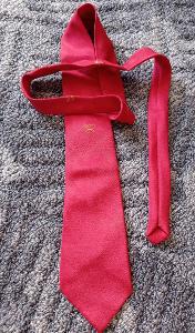 SSM ČSSR červená retro kravata Hedva Rýmařov rarita