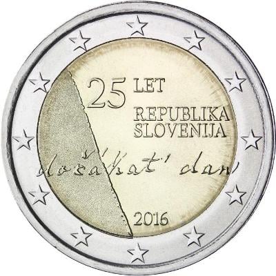 2 euro Slovinsko 2016 Nezávislost PROOF