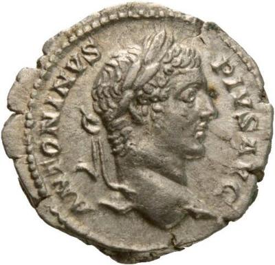 Antika Řím Caracalla Denar 198-217 Antoninus Pius Mars 3,17g Ag č00071