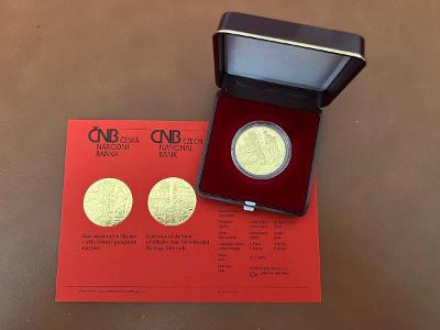 Zlatá mince od ČNB  Mikulov Proof