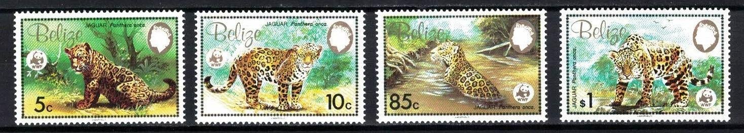 Belize 1983 "World Wildlife: Jaguar" Michel 719-722