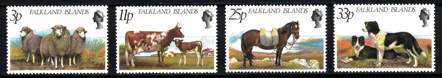 Falklandy 1981 kompletní série "Farm Animals"