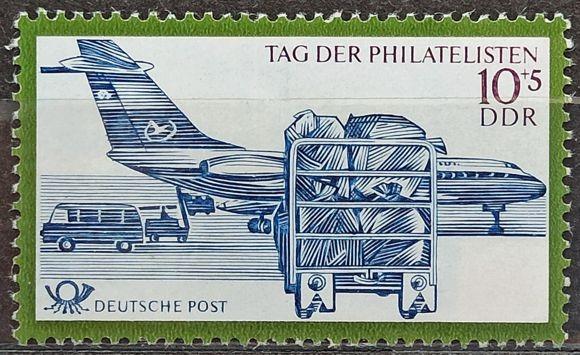 DDR: MiNr.1703 Loading and Unloading Mail at AirPort 10pf+5pf ** 1971 - Známky Německo