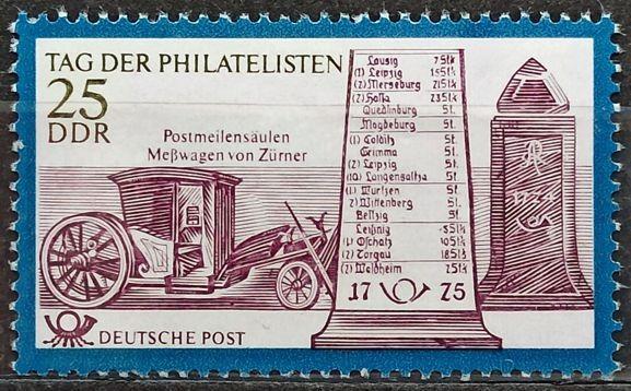 DDR: MiNr.1704 Postal Milestones and Surveyor Carriage 25pf ** 1971 - Známky Německo
