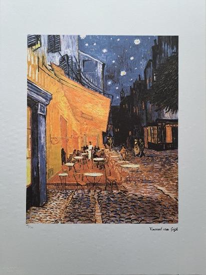 Vincent van Gogh - Kavárna v noci - certifikát, 70 x 50 cm