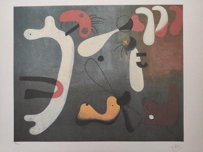 Joan Miró- Surrealistické zátiší -Certifikát, signováno, číslováno