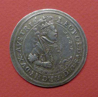 Stříbrný tolar - arcivévoda Leopold V. Habsburský 1586-1632 - Hall