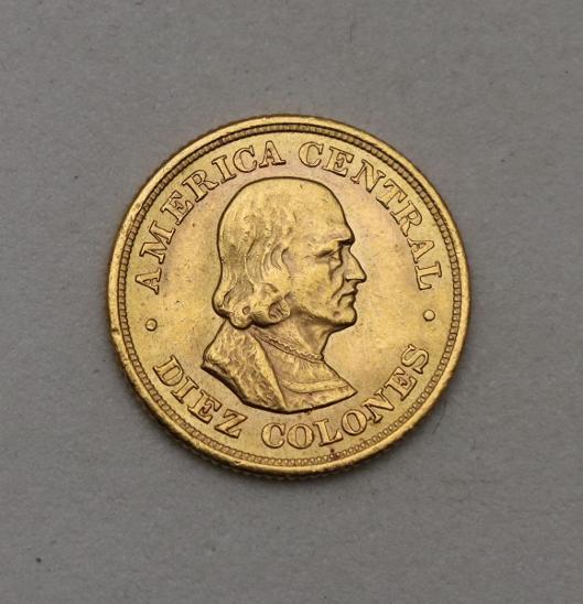 Zlaté 10 Colones 1900 - Costa Rica - Vzácné! - Numismatika