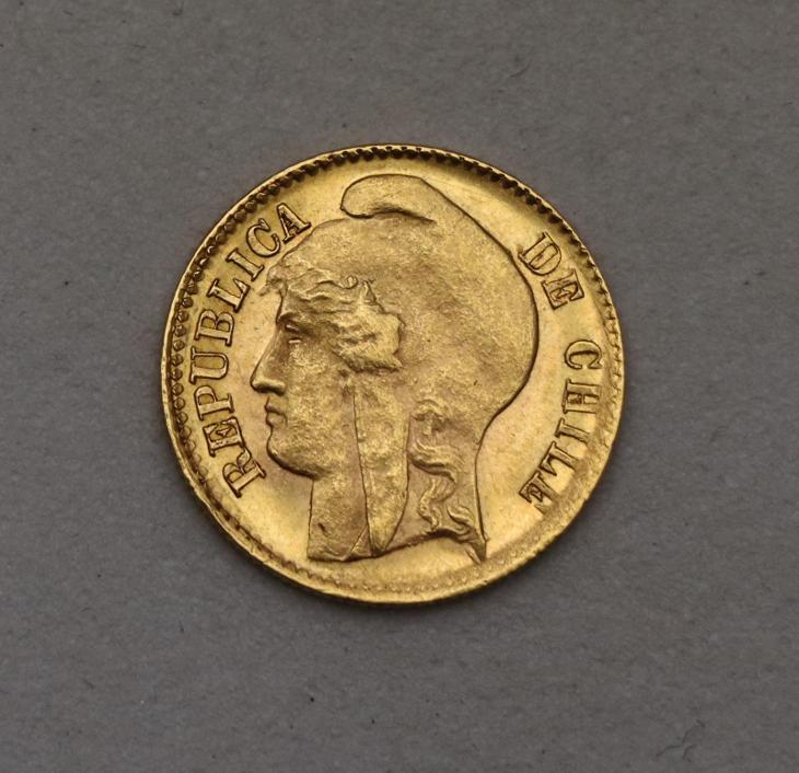 Zlaté 5 Pesos 1895 - Chile - Super Stav a Vzácné! - Numismatika