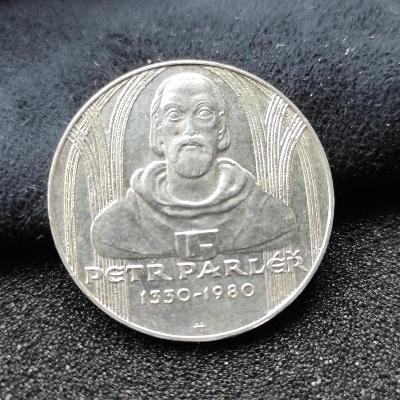 Vzácnější 100 Kčs Petr Parléř 1980 stříbrná mince