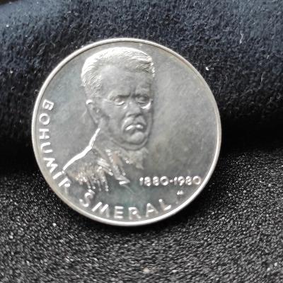 100 Kčs Bohumír Šmeral 1980 stříbrná mince