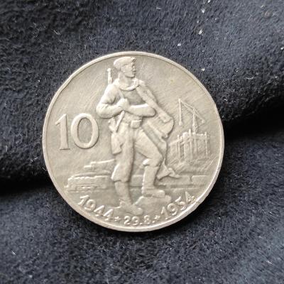 10 Kčs 1954 Voják  stříbrná mince