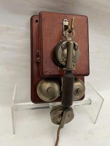 Historický nástěnný telefon S.I.T. 1910 původní pěkný stav 