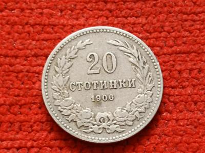Bulharsko 20 stotinek 1906