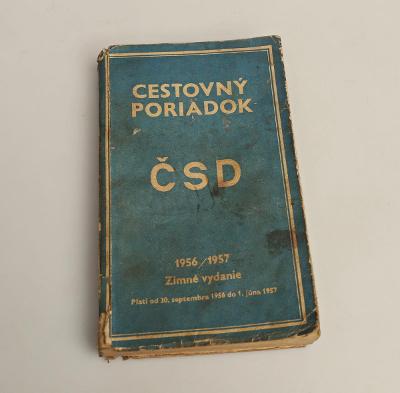 Cestovný poriadok ČSD 1956/57 — Zimné vydanie 