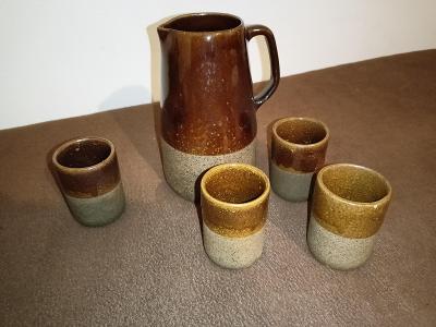 Džbánek + kalíšky - keramika 