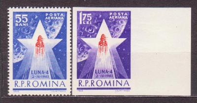 RUMUNSKO, 2143-2144 **, 1963 rok, KOSMOS, od 1 Kč