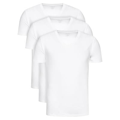 Pánské tričko Calvin Klein BÍLÉ Balení - 3 kusy 