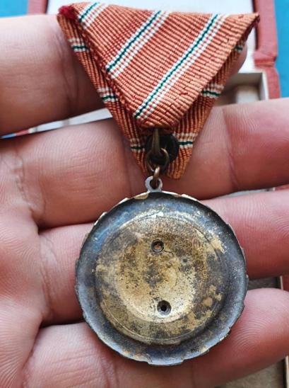 Medaile v etui s miniaturou Maďarsko