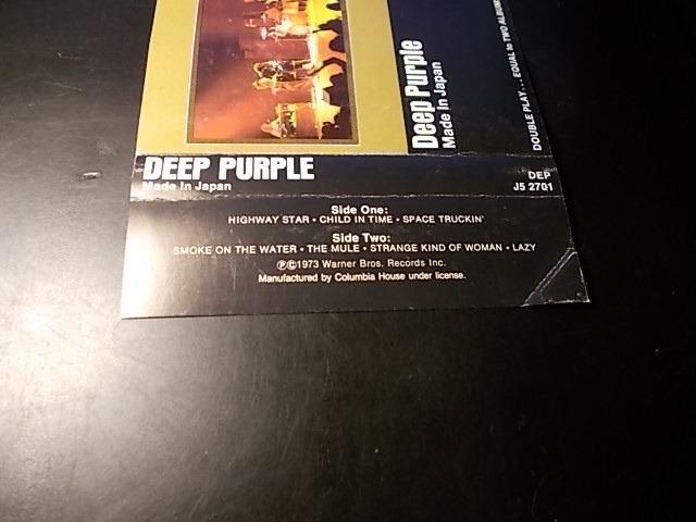 1.vydání 1973 ! DEEP PURPLE ....... IMPORT USA ! / MC originál kaseta - Hudební kazety