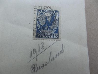 Historická poštovní známka Rusko 1918 