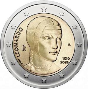 2 euro 2019 Itálie - Leonardo da Vinci - UNC