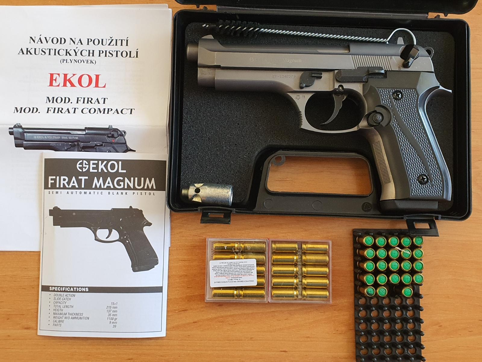 Pistola Traumática Ekol® Firat Compact / Magnum Beretta 9mm