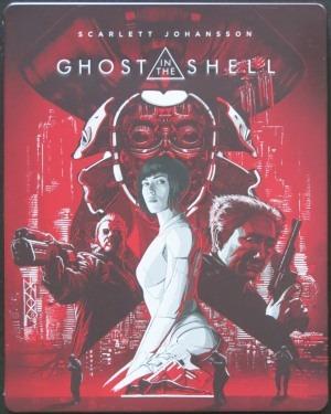 GHOST IN THE SHELL 4K UHD + 3D + 2D 3x Blu-Ray - STEELBOOK (CZ DABING) - Film
