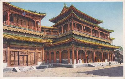 Asie, Čína, Peking, Lama Temple 1928-Francie, Paříž, konzul ČSR.