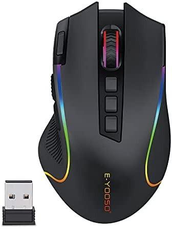 Bezdrátová herní myš E-YOOSO X-11, RGB podsvícení