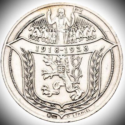 Stříbrná medaile-Jsem ražen s Českého kovu 1918-1928