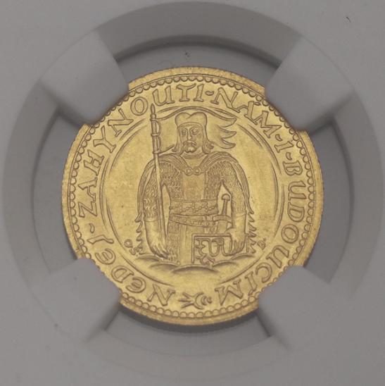 Zlatý Dukát Sv. Václava 1933 - NGC MS66+  TOP STAV! - Numismatika