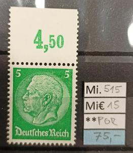 Deutsches Reich, DR Mi 515**P OR