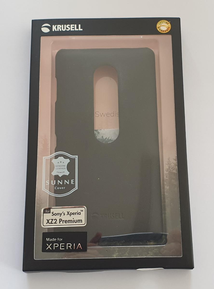 Krusell zadný kryt SUNNE pre Sony Xperia XZ2 Premium, čierna - undefined