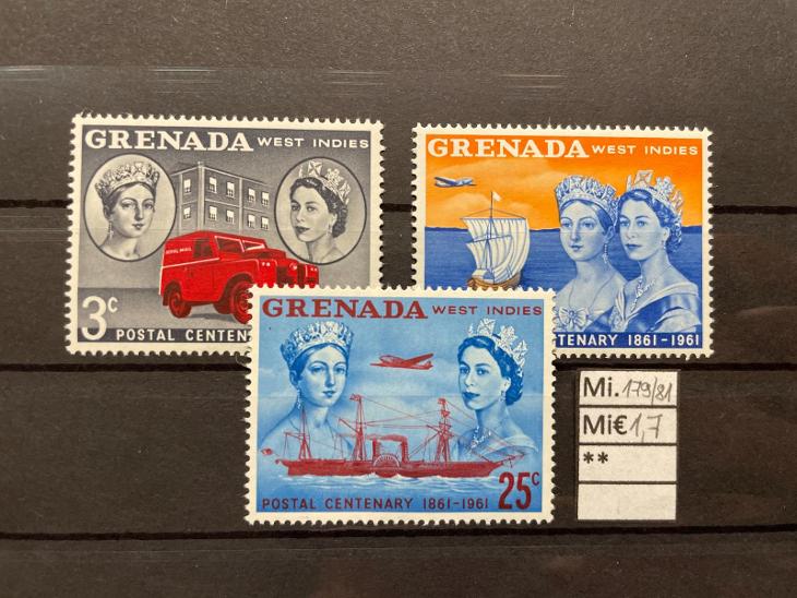 Anglické kolonie, Grenada, Mi.179/81 - Známky