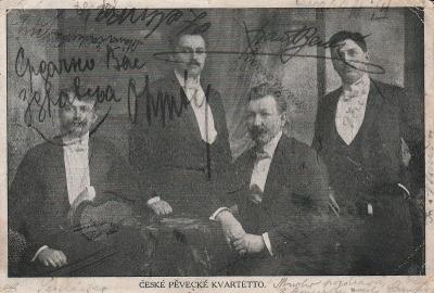 České pěvecké kvarteto - MF, prošlá, asi rok 1910