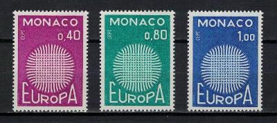 Monako 1970 kompletní série "Europa (C.E.P.T.) 1970 - Flaming Sun"