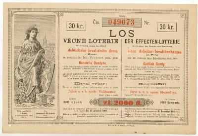 LOS - VĚCNÁ LOTERIE - 1886